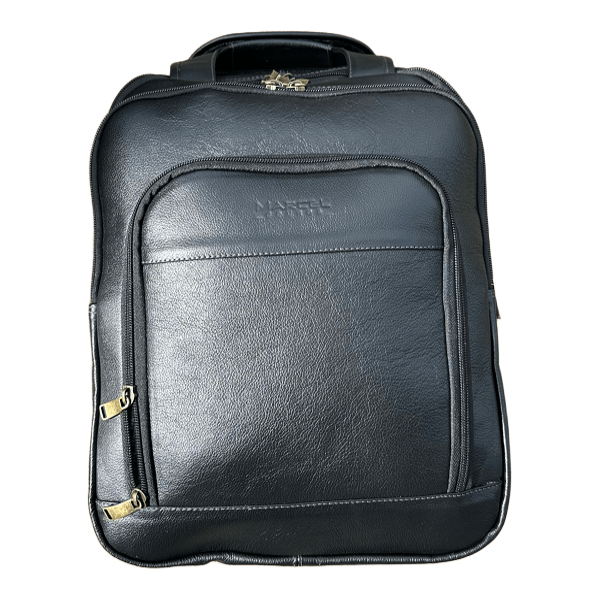 Mochila Marcel Leather - Ouro Negro | Executiva